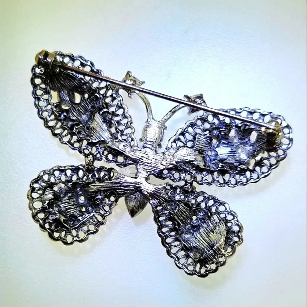 Beautiful butterfly brooch lapel pin 2 in